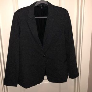 Ponte knit grey blazer